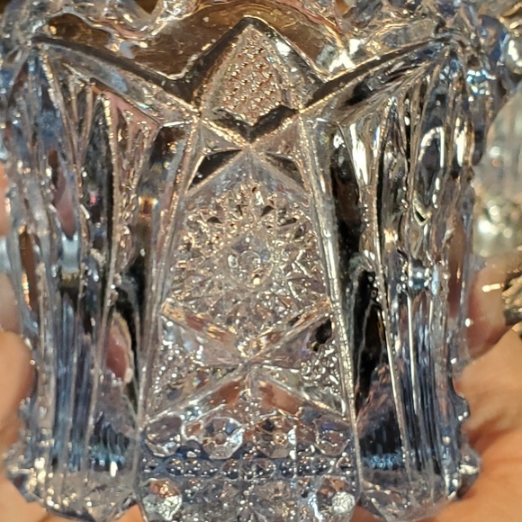 Antique American Brilliant Blue Creamer & Sugar - Picture 8 of 16